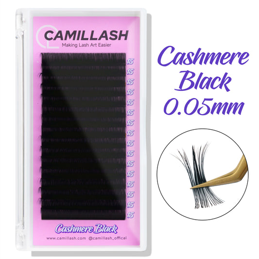 0.05 Cashmere Black Matte Volume Lash Extension