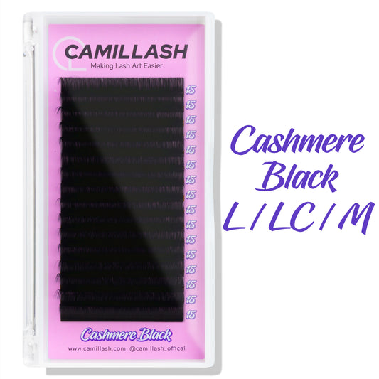 L / M / LC Curl Cashmere Black Matte Volume Lash Extension Special Curl