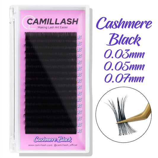 0.03/0.05/0.07 Cashmere Black Matte Volume Lash Extension
