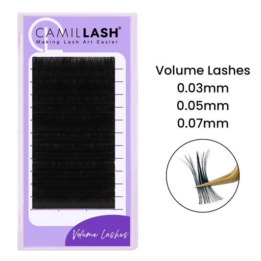 0.03/0.05/0.07 Volume Round Lash Extension Classic Cashmere Matte